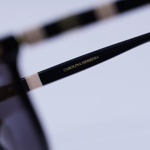 Carolina Herrera HER 0107/S 0KDX IR Sunglasses Black Cat Eye Frame, Grey Lenses main image 4
